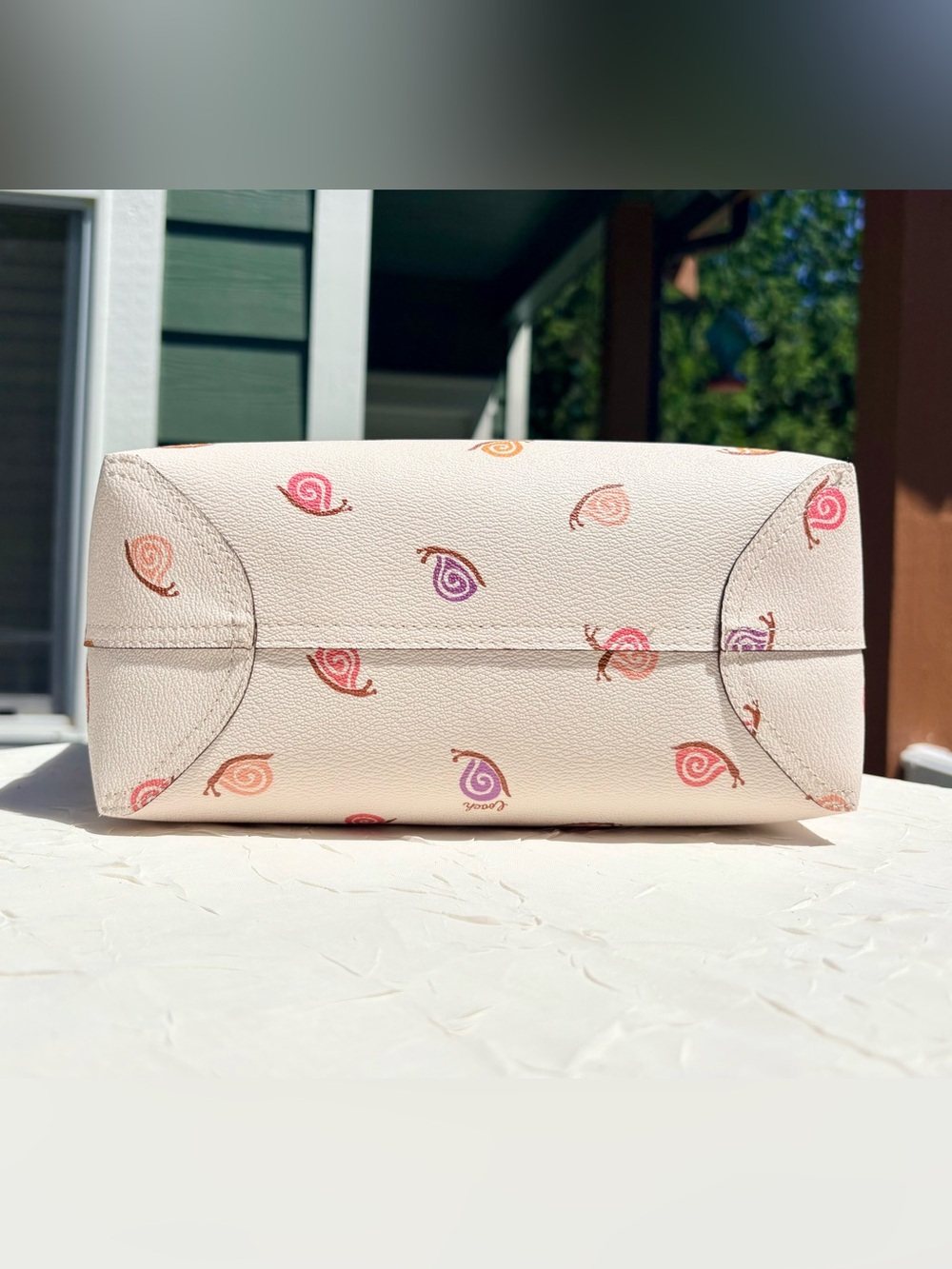 COACH City Tote With Snail Print With Matching Wallet CV269 - Picture 7 of 15